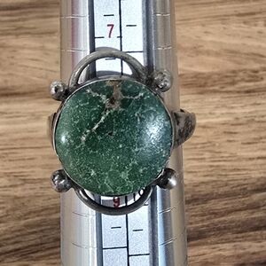 Genuine stone vintage ring